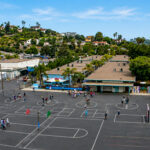 An aerial view of the Monte Vista Elementary campus.