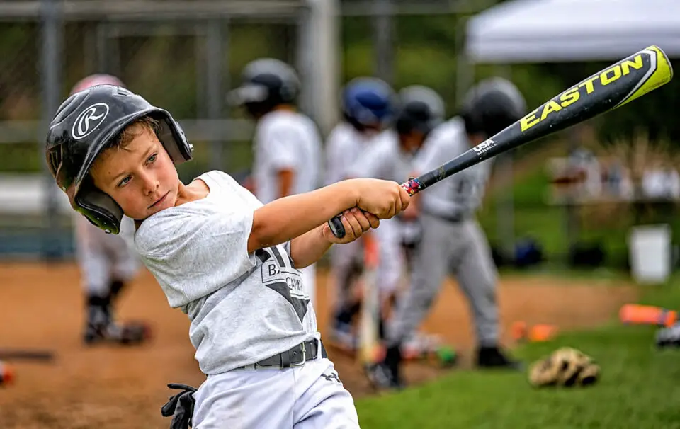 Rowan Reitz, 8, swings during batting practice earlier this month at Reitz Baseball Camp in Encinitas. Courtesy photo/Reitz