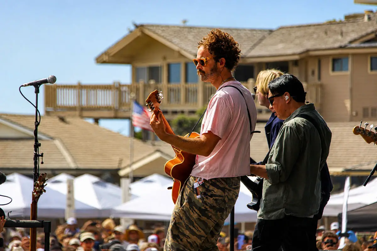 Switchfoot takes the stage during the 22nd annual Bro-Am at Moonlight State Beach on June 13 in Encinitas. Photo by Cameron Adams