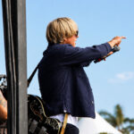 Jon Foreman of Switchfoot performs during the 2026 Bro-Am concert at Moonlight State Beach in Encinitas. Photo by Cameron Adams