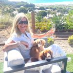 Chamber CEO Carol Knight enjoys gorgeous “Yappy Hour” views with her dogs Winnie and Frankie at VAGA, the Alila Marea Beach Resort’s stunning ocean-view restaurant and bar. Courtesy photo