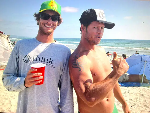 Joel Tudor, left, and Brad Gerlach, two North County locals who changed surfing. Photo by Chris Ahrens