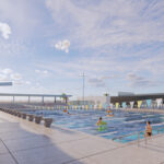 Imagined Monroe Street Pool after improvements. Courtesy of City of Carlsbad