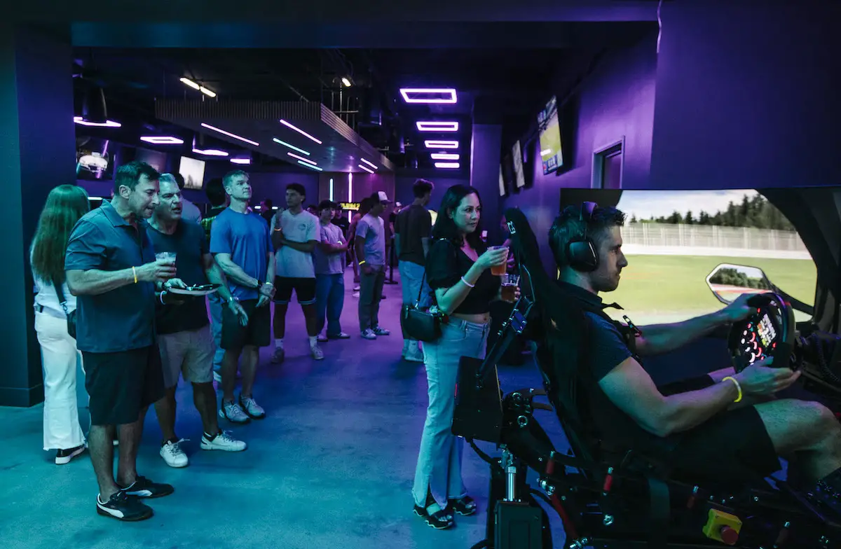 Opening night at Turn Zero Sim Racing.
