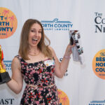 Amanda Levy, founder of Levy Audiology in San Marcos, celebrates at the Best of North County awards event.