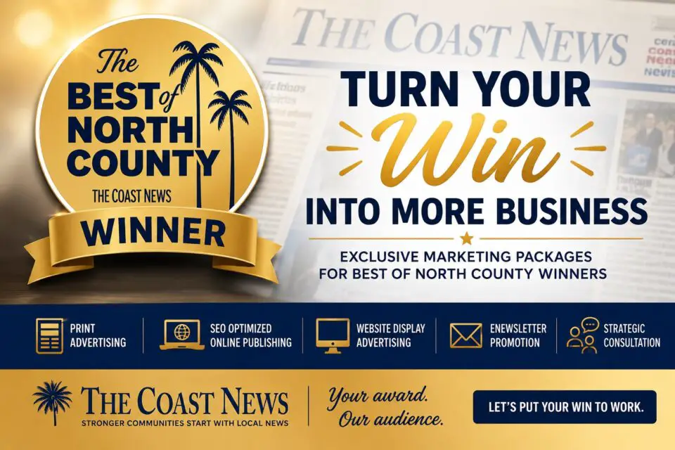 Best of North County Winner marketing packages promoting exclusive advertising and branding opportunities for award-winning businesses.