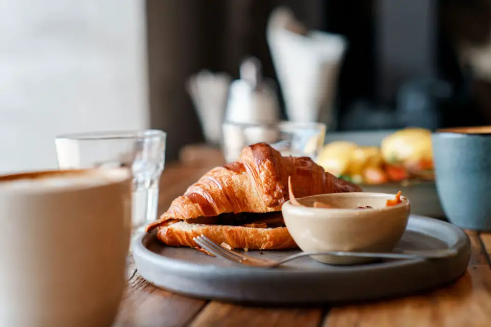 Breakfast at a restaurant