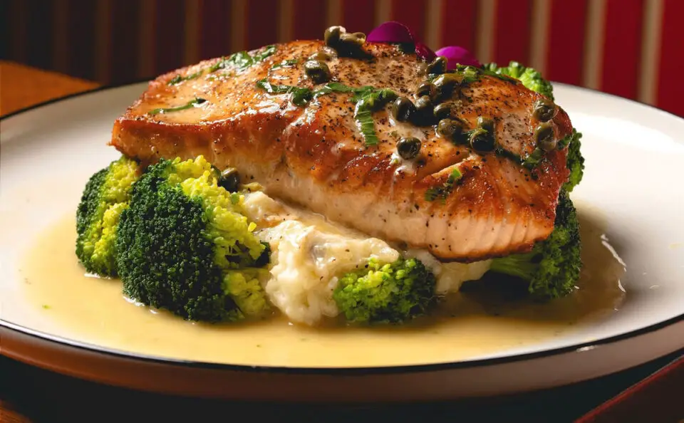 Perfectly seared salmon is served over fresh seasonal greens at Colosseo Cucina Italiana in Solana Beach. The Roman-inspired dish pairs bright, buttery flavors with fresh ingredients for an elegant lunch or dinner. Courtesy photo/Colosseo