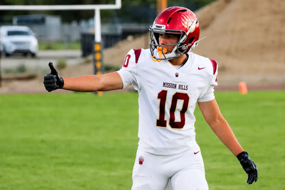 Former Mission Hills wide receiver Josh Gonzales emerged as one of North County's most productive pass catchers during his prep career. Photo by Johnathan Marron