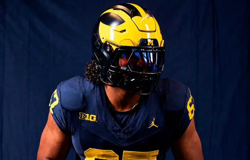 Former Oceanside High offensive lineman Lincoln Mageo has committed to the University of Michigan. Photo by Nate Tafao