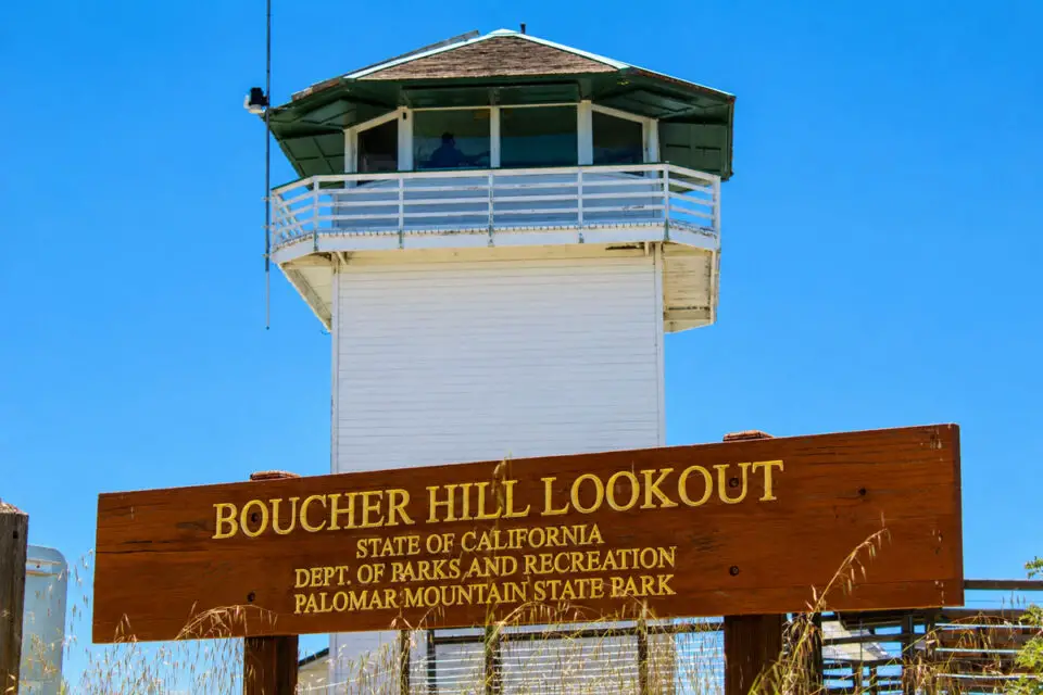 The historic Boucher Hill Lookout Tower is currently San Diego County's only operating fire tower. Photo by Samantha Nelson