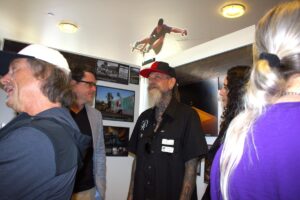 Jack Flaherty at the Skate Vista photo exhibit