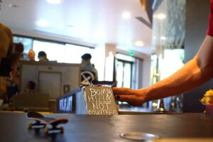 Fingerboarding skateboarding
