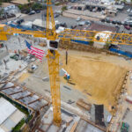 Construction is underway on The Captain, the mixed-use redevelopment of the former Captain Keno's property along North Coast Highway 101 in Leucadia. Photo by Oak City Drone