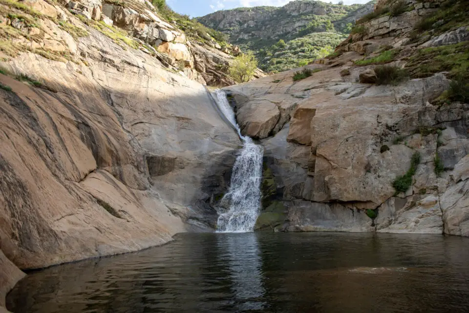 Three Sisters Falls in the Cleveland National Forest. Forest officials have extended the public comment period on proposed recreation fee increases, including a new $4 daily fee for visitors to Three Sisters Falls. Courtesy photo