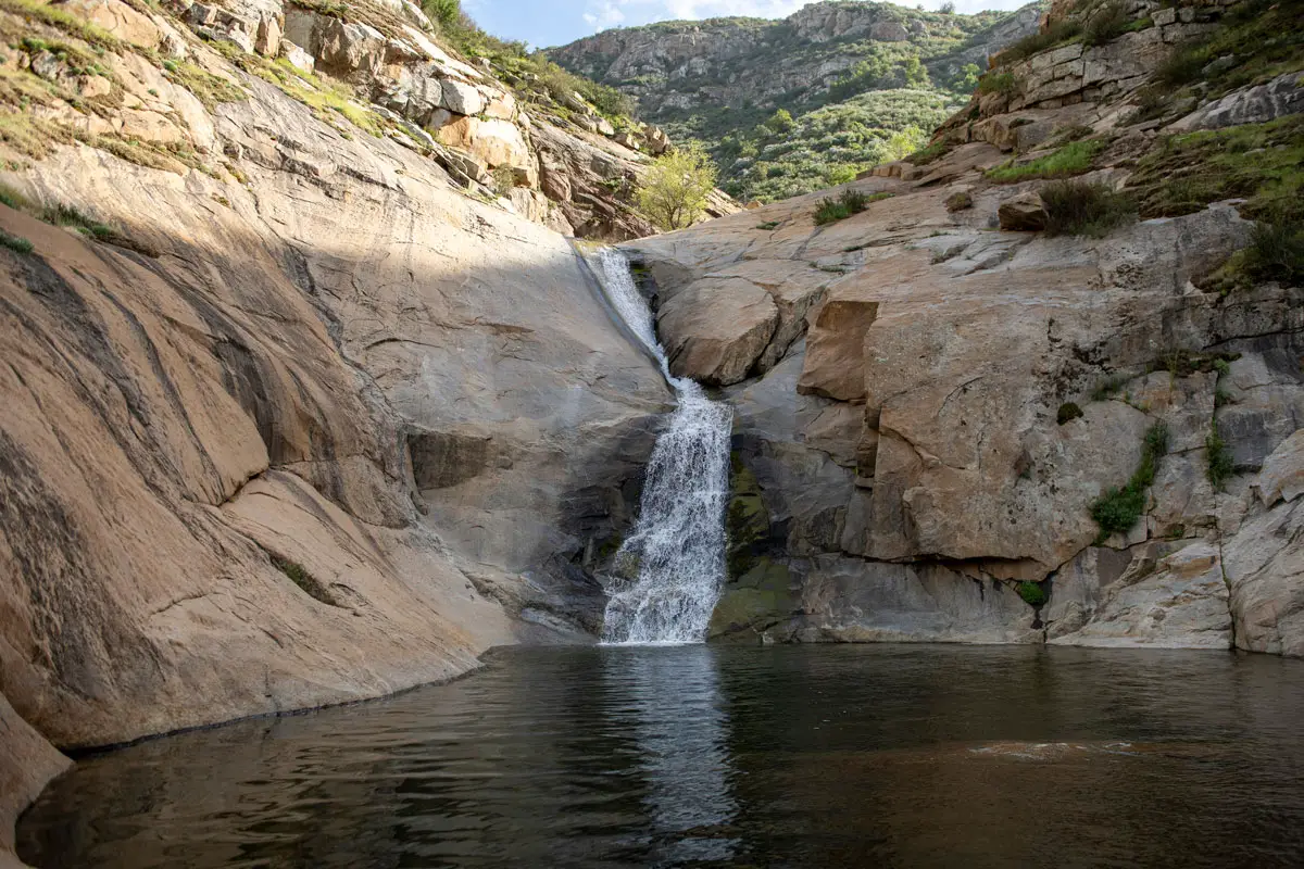 Three Sisters Falls in the Cleveland National Forest. Forest officials have extended the public comment period on proposed recreation fee increases, including a new $4 daily fee for visitors to Three Sisters Falls. Courtesy photo