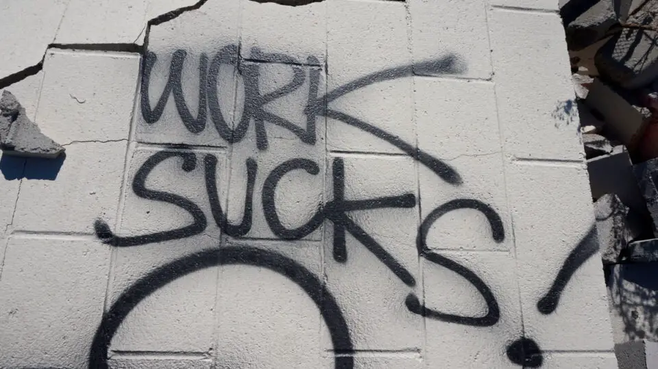 Working for a living. Photo by Chris Ahrens