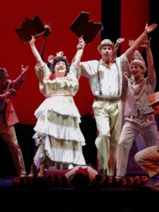 Cast members perform in “Guys and Dolls” at Moonlight Amphitheatre in Vista.