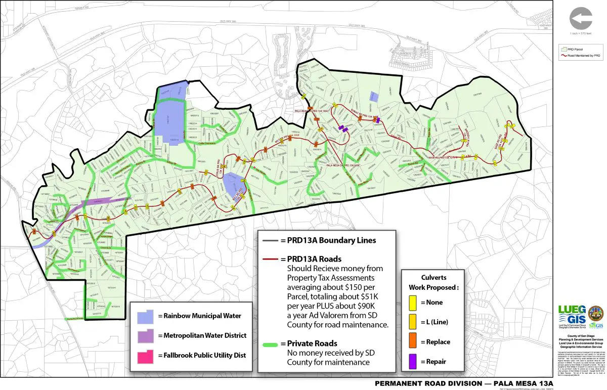 A map of PRD 13A.