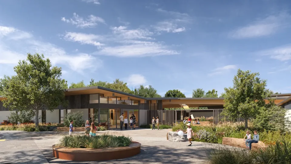 A rendering of the future reconstructed Paul Ecke Central Elementary School. Courtesy photo