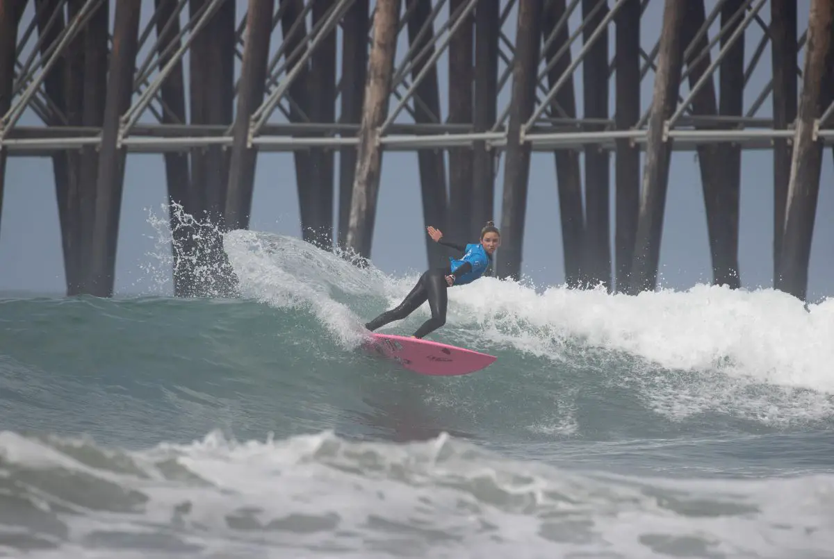 Ruby Stringfellow is Super Girl Surf Festival's youngest champion. Photo by ASA Ent/Kurt Steinmetz