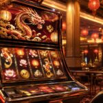 Asian-inspired slot machine featuring dragon, koi fish and lantern imagery