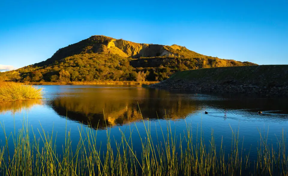 Calavera Lake sits within the Calavera Preserve in Carlsbad, where authorities said an Oceanside man sexually battered multiple women. Photo by Naya Na