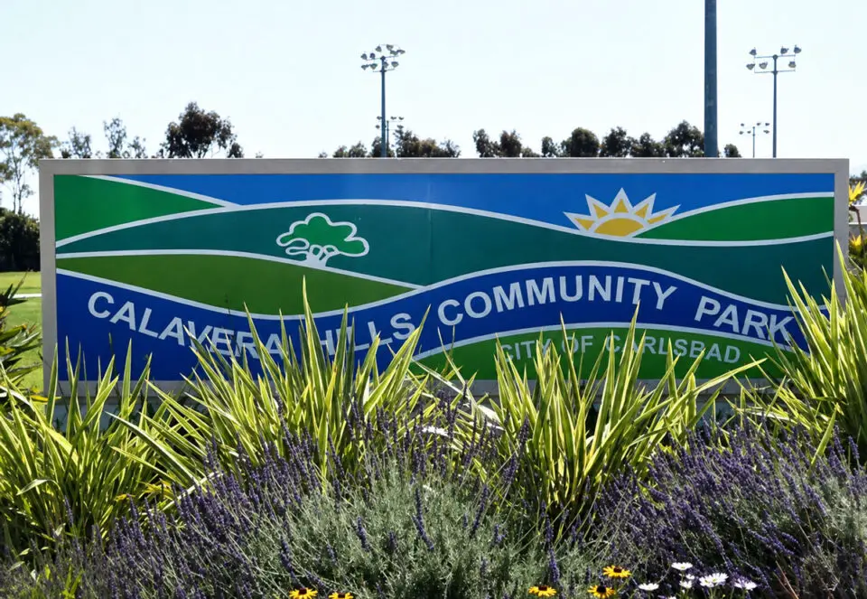 Entrance to Calavera Hills Community Park. Photo courtesy of City of Carlsbad