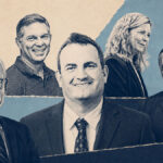 Election 2026: Local candidates Bruce Ehlers, Keith Blackburn, Mike Sannella, Terry Gaasterland and Joe Garcia. The Coast News graphic