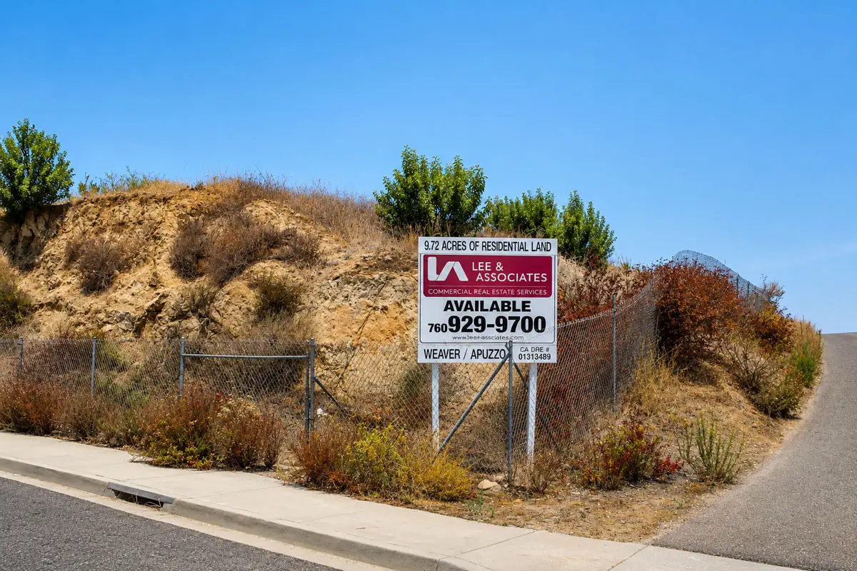 a vacant 9.72-acre property at Hill Valley Drive and Hill Valley Road in Escondido is the proposed site of the Hill Valley Escondido project. Photo by Samantha Nelson