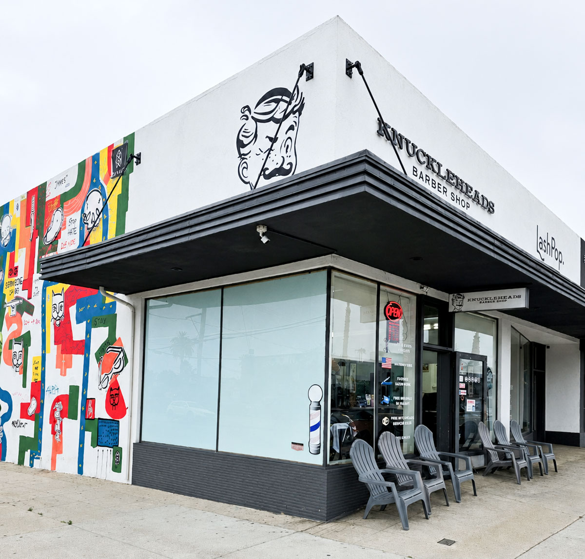 Knuckleheads Barber Shop in Oceanside is owned by Sara Llames, who has built the business around service, family values and community. Photo by Patrick Howell