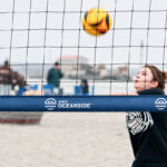 Local high school students play volleyball at Harbor Beach in Oceanside. File photo/Samantha Nelson