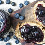 Blueberries grow best in containers in Southern California, so anyone can make their own blueberry jam. Stock photo