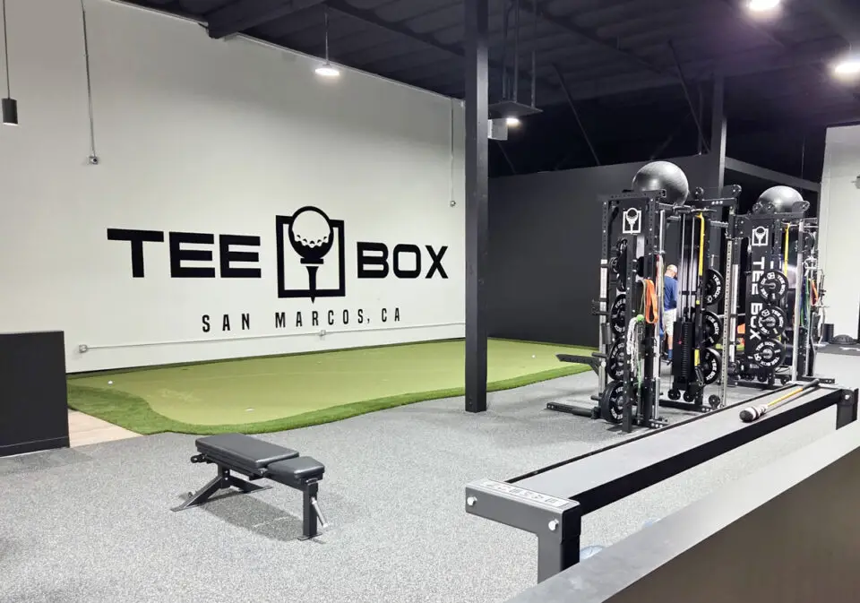 Tee Box San Marcos offer 5,000 square feet of golf simulation and workout space. Photo by Jim Trageser
