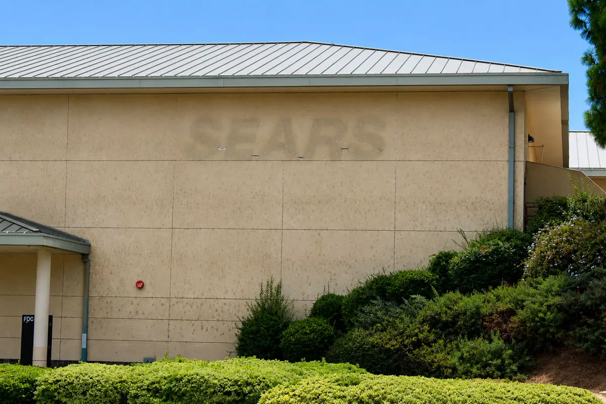 The vacant former Sears building at North County Mall in Escondido is slated for demolition to make way for a new Costco store. The City Council approved a ground lease with Costco on Aug. 12, moving the long-discussed project one step closer to development. Photo by Samantha Nelson