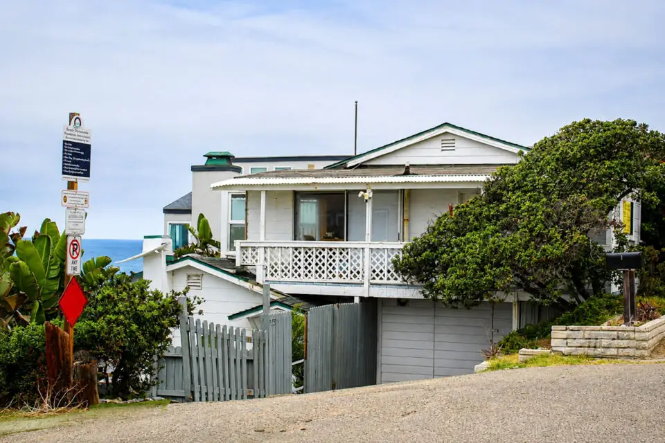 The owner of a two-story building at 1323 S. Pacific St. in Oceanside plans to demolish the existing structure and replace it with a new three-story home. Photo by Samantha Nelson
