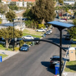 A solar-powered streetlight in a District 3 neighborhood in Vista. Courtesy photo/City of Vista
