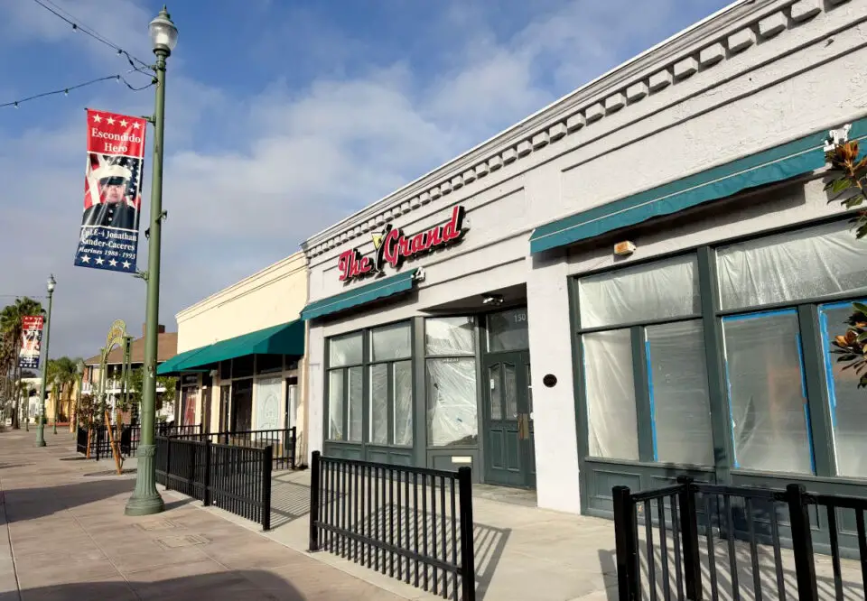 The former 150 Grand restaurant is one of several vacant storefronts along Grand Avenue recently purchased by new owners. Photo by Samantha Nelson
