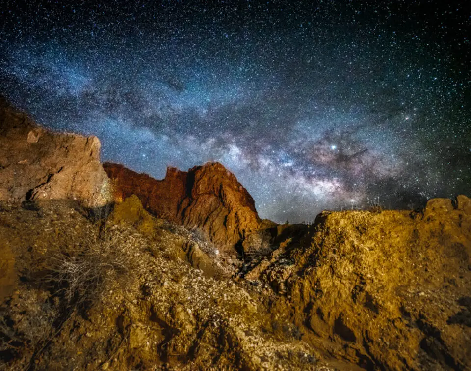 Dark sky over the Anza Borrego Desert State Park. Photo courtesy of Dark Sky San Diego