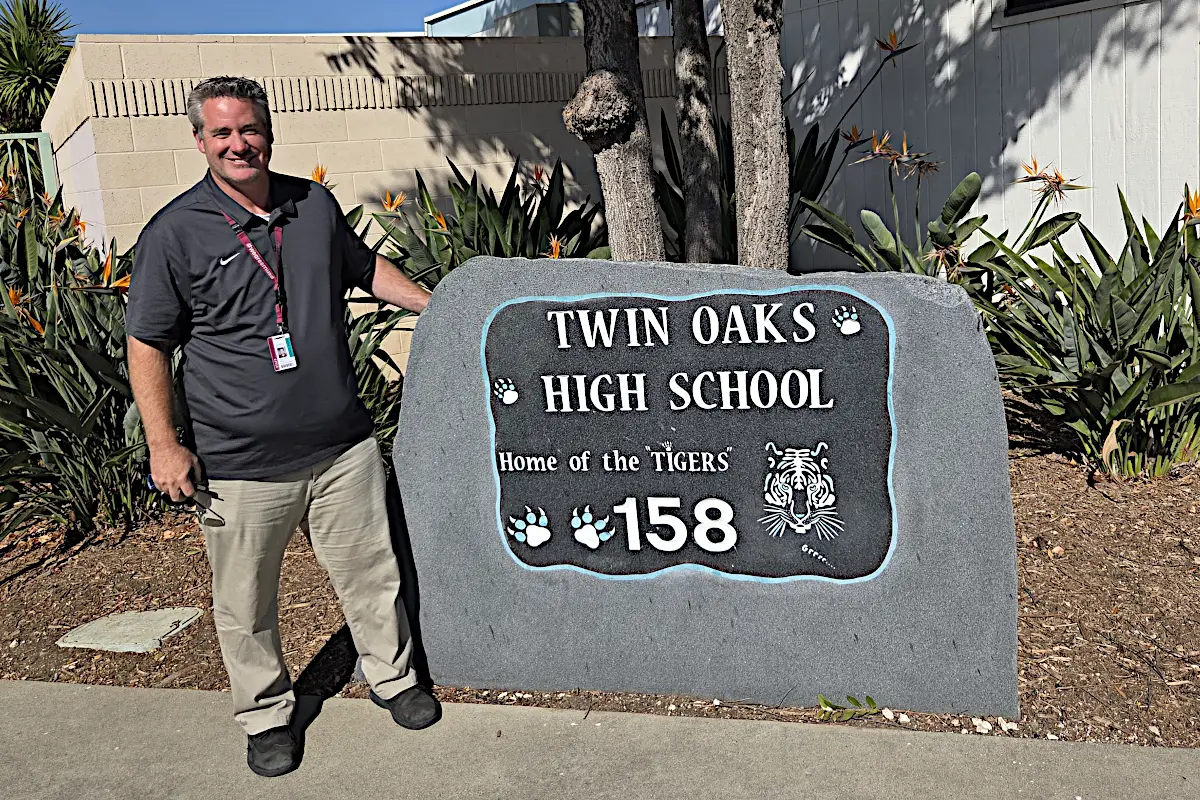 Nathan Baker, principal of Twin Oaks High School in San Marcos. Photo by Jim Trageser