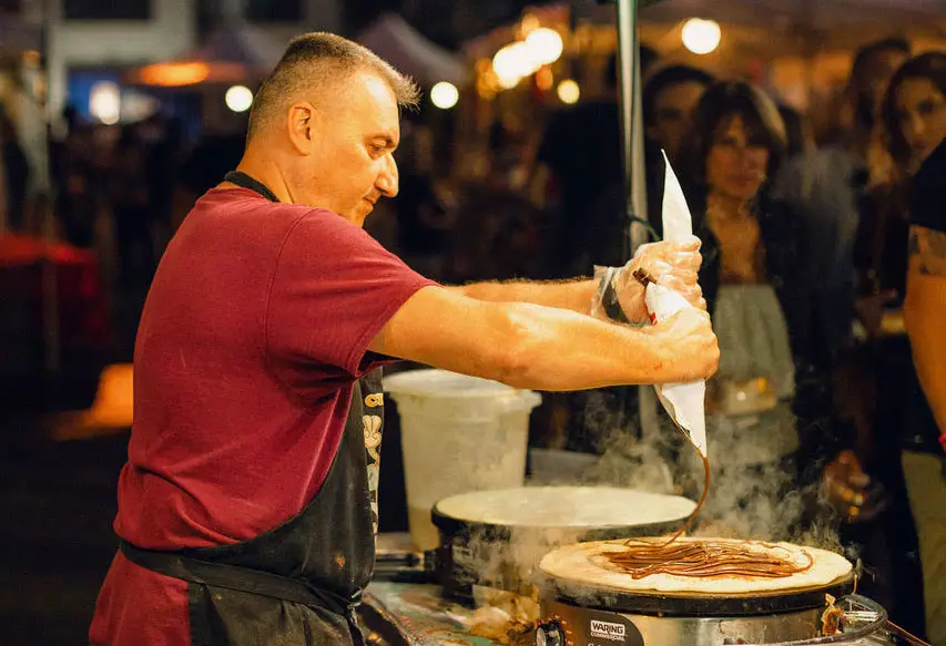 A volunteer prepares a traditional Serbian meal at a previous Serb Fest in San Marcos. Photo courtesy St. Petka Serbian Orthodox Church