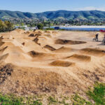 Bradley Bike Park in San Marcos briefly closed last week after city staff discovered a cut gate lock and damage to several jumps. Courtesy photo/City of San Marcos