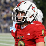 Santa Fe Christian senior Chase Woolley caught eight passes for 159 yards and a touchdown in the Eagles’ 41-7 win over Isidore Newman in New Orleans. Photo by Steven Silva