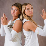 El Camino High School girls volleyball teammates Colbie Mehler, left, and Grace Houston. Courtesy photo/Wildcats Athletics