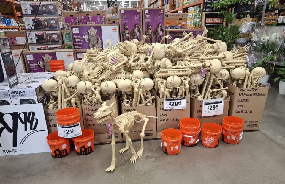 A Halloween display at Home Depot. Photo by Rob Weinberg