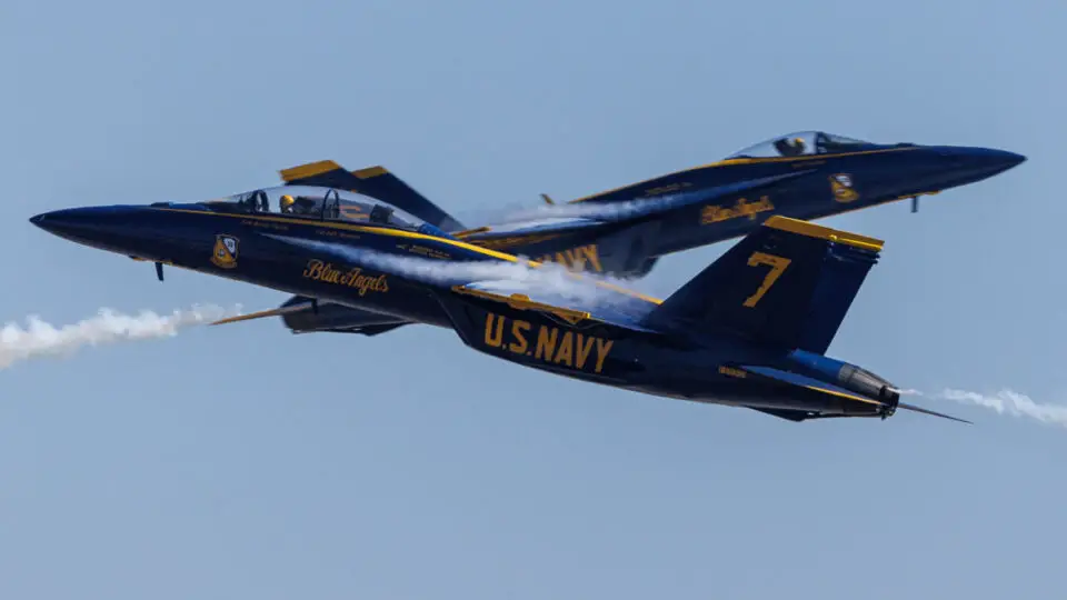 The Blue Angels bring their precision flying to the 2026 Miramar Air Show. Photo by Vladimir Medvinsky