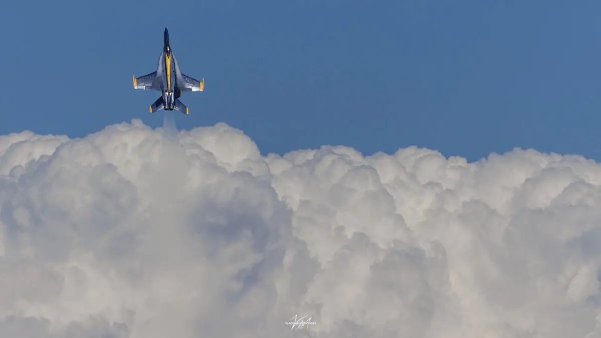 The U.S. Navy Blue Angels perform at the Miramar Air Show, held Sept. 25-27 at Marine Corps Air Station Miramar in San Diego. Photo by Vladimir Medvinsky