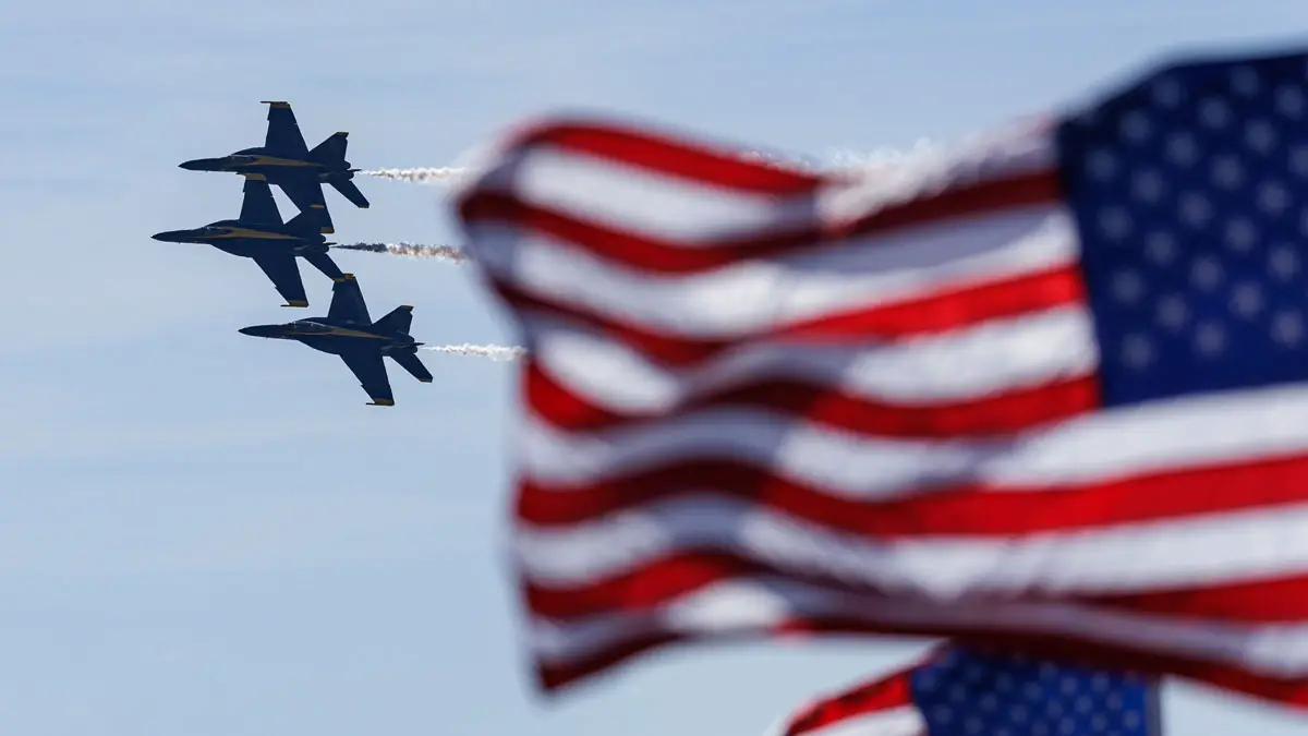 The U.S. Navy Blue Angels perform at the Miramar Air Show, held Sept. 25-27 at Marine Corps Air Station Miramar in San Diego. Photo by Vladimir Medvinsky