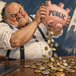 Small, consistent contributions can help ordinary citizens build political influence. The Coast News graphic/AI
