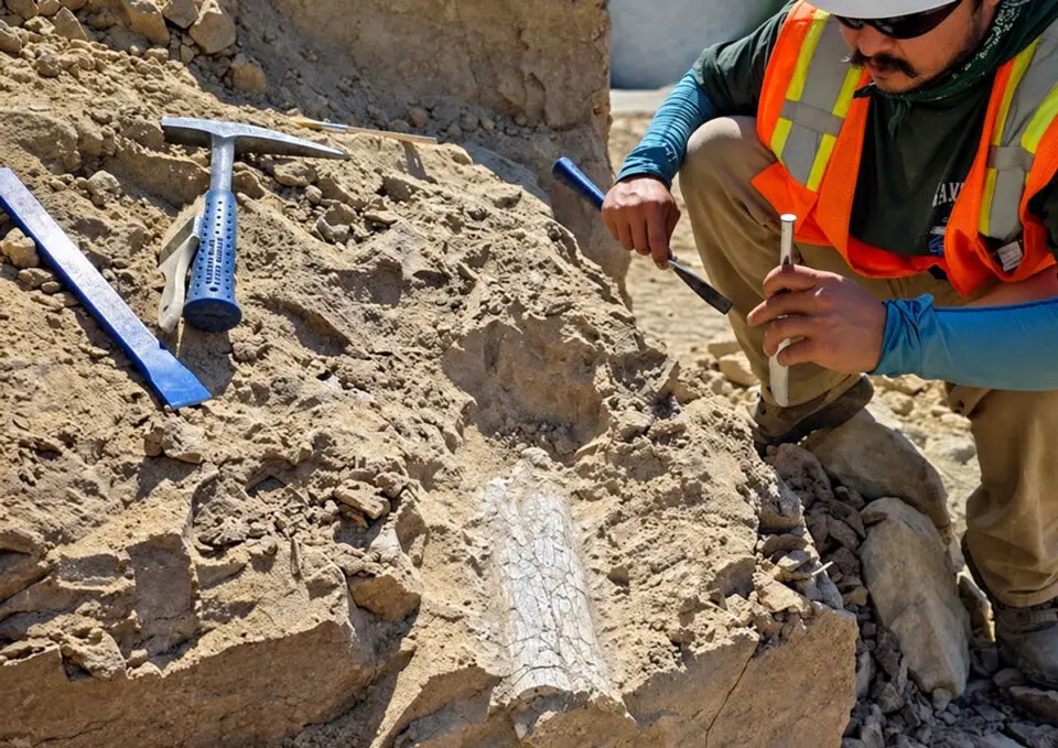 Crews excavate fossils discovered at a construction site in Oceanside. Courtesy photo/City of Oceanside